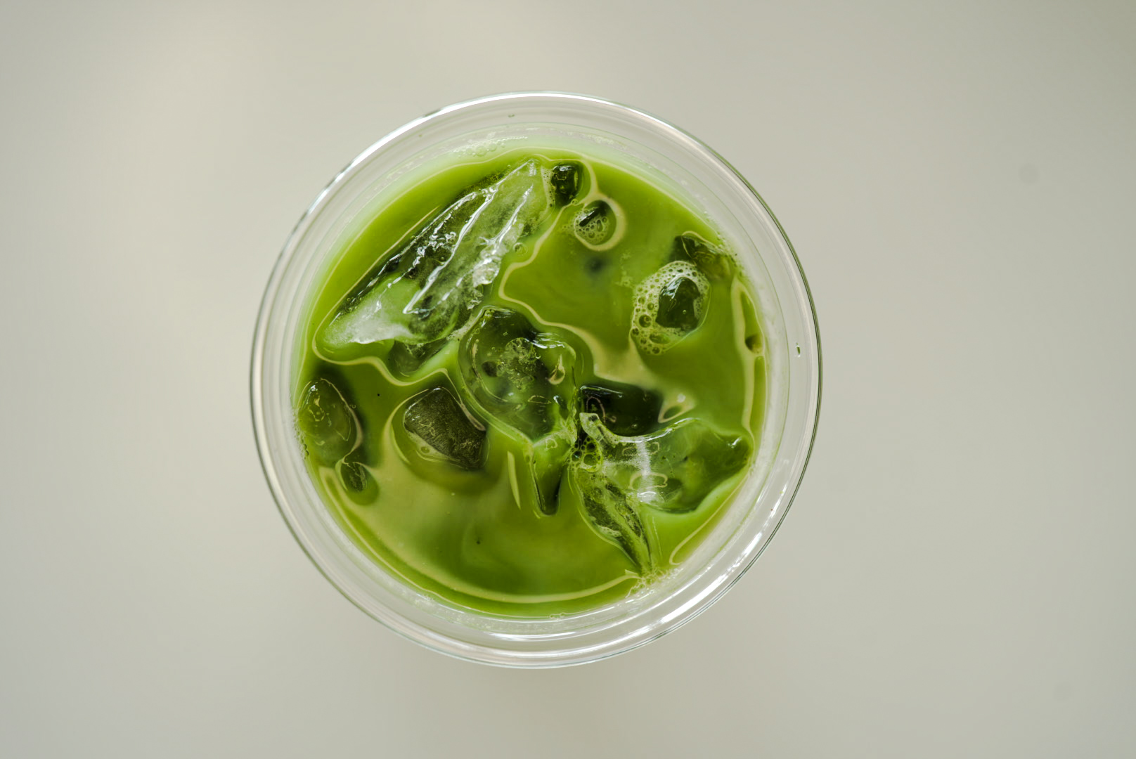 Iced matcha at Tinto Time